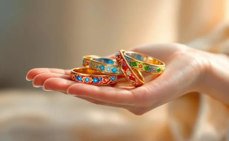 Des bracelets bouddhistes colorés reposent sur la paume ouverte d'une main sereine sous une lumière douce.