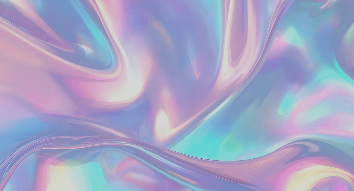 Effet de peinture holographique aux reflets changeants et couleurs iridescentes